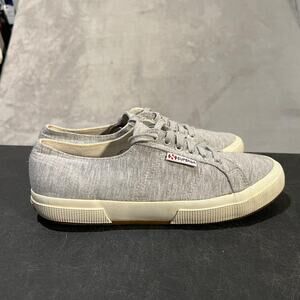 Superga Shoes Womens 9.5 Gray Jersey Low Top Lace Up Casual S004VK0 Comfortable